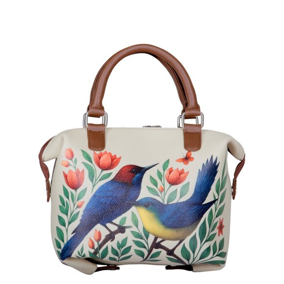 Printed Leather 3-in-1 Convertible Top Handle Crossbody Bag for Women- Daily Use - Picture 15 of 16